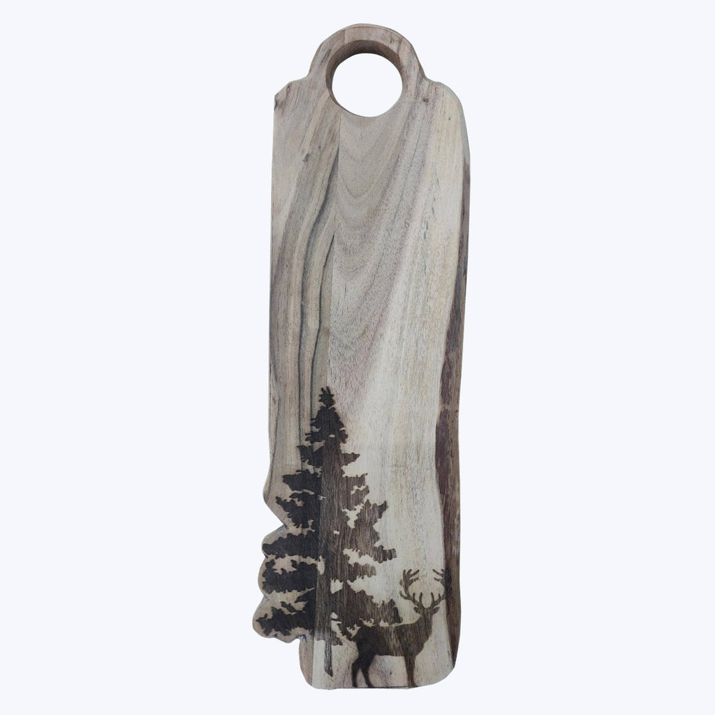 Acacia Wood Cabin Charcuterie Board (SKU#: 23298)