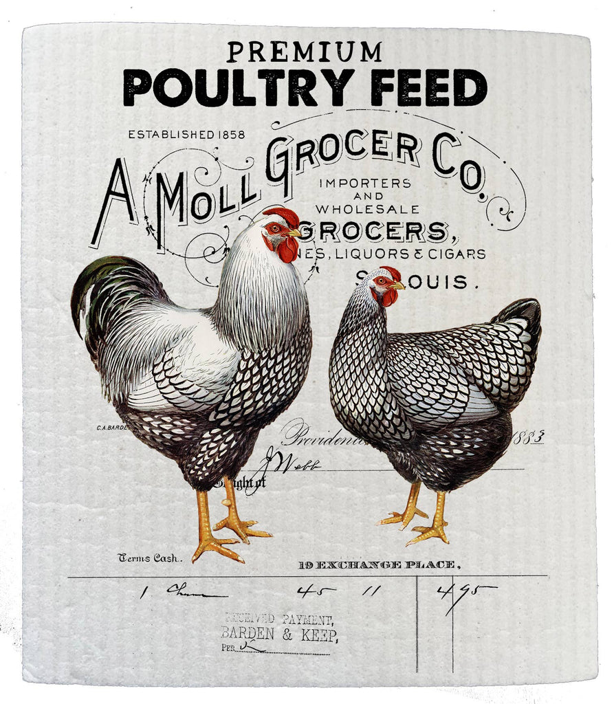 Farmers Market Chicken Feed Kitchen SWEDISH DISH CLOTHS