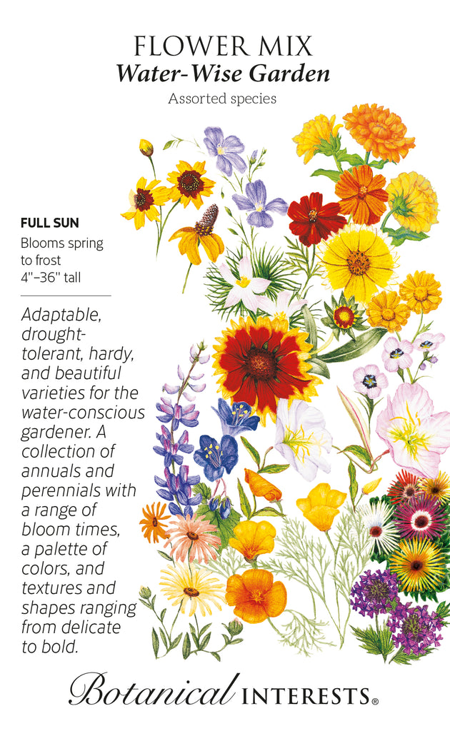 Water Wise Garden Flower Mix Seeds