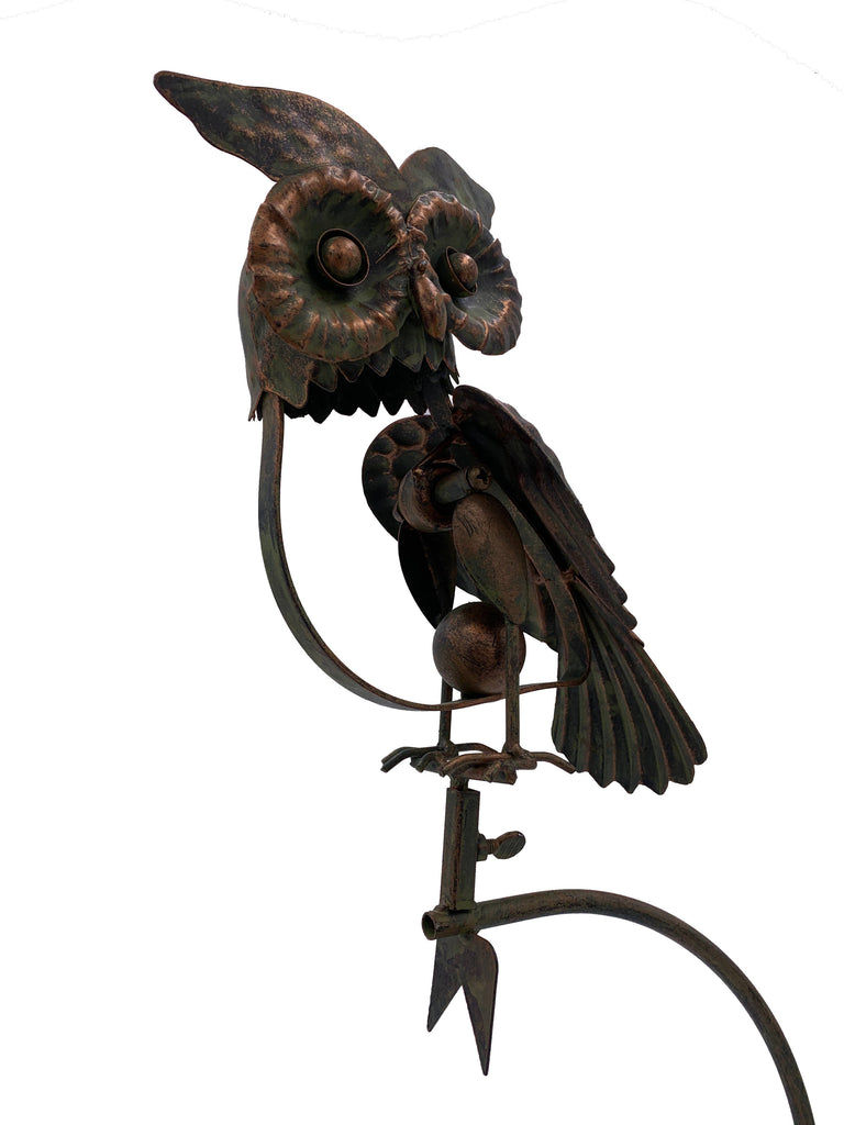 Metal Owl Rocker Stake