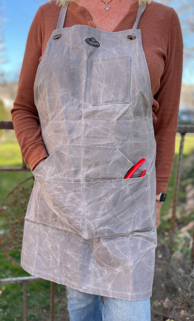 Waxed Canvas Garden Apron