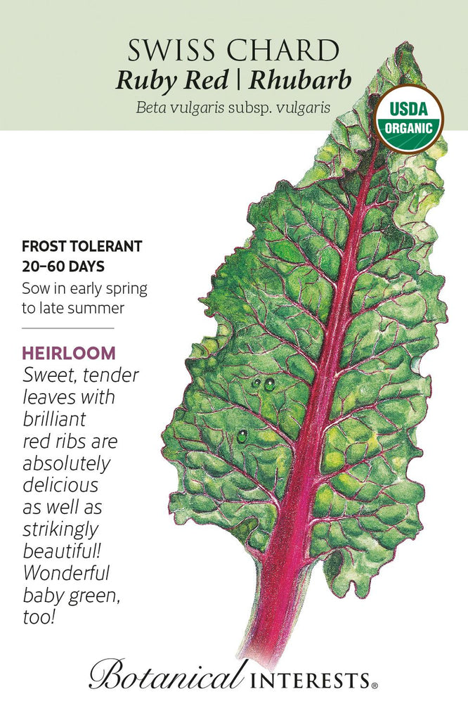 Ruby Red Swiss Chard Seed