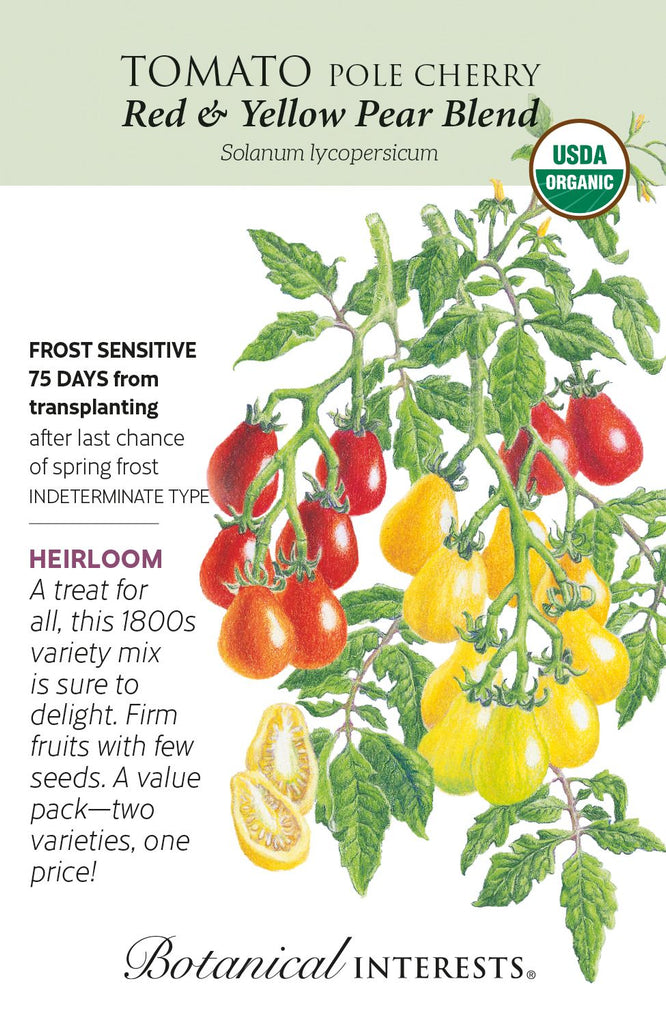 Red & Yellow Pear Blend Pole Cherry Tomato Seed