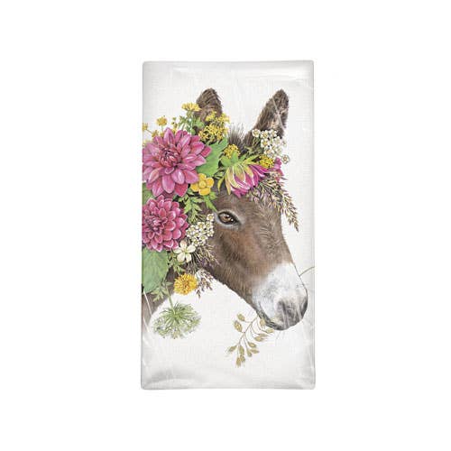 Donkey Dahlia Bagged Towel