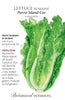 Parris Island Cos Lettuce Organic Seed