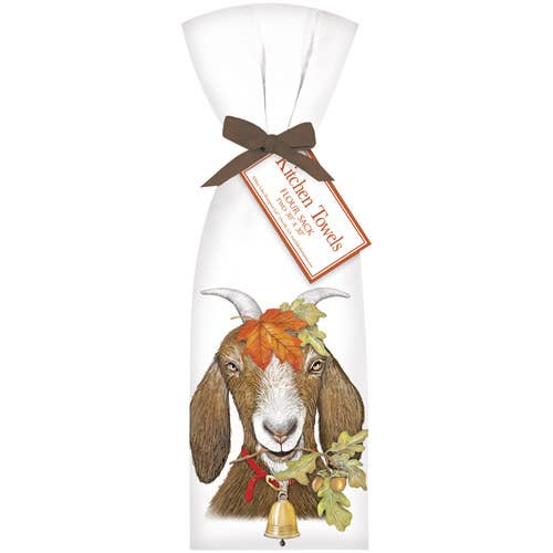 Fall Leaves Goat Towel Set