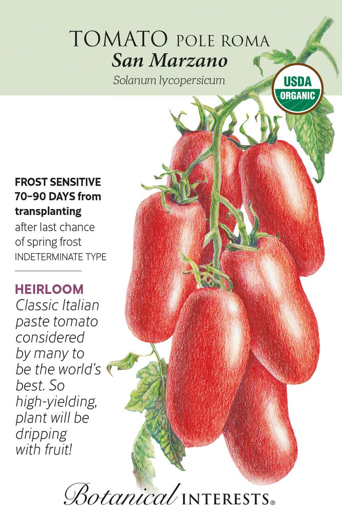 San Marzano Roma Pole Tomato Seeds