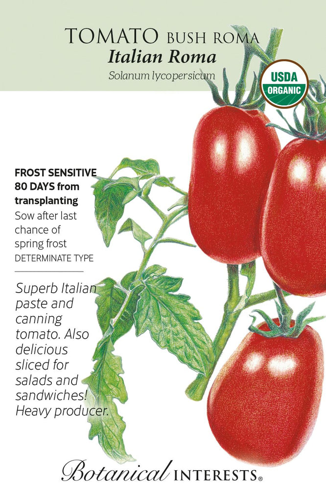 Italian Roma Bush Tomato Seeds