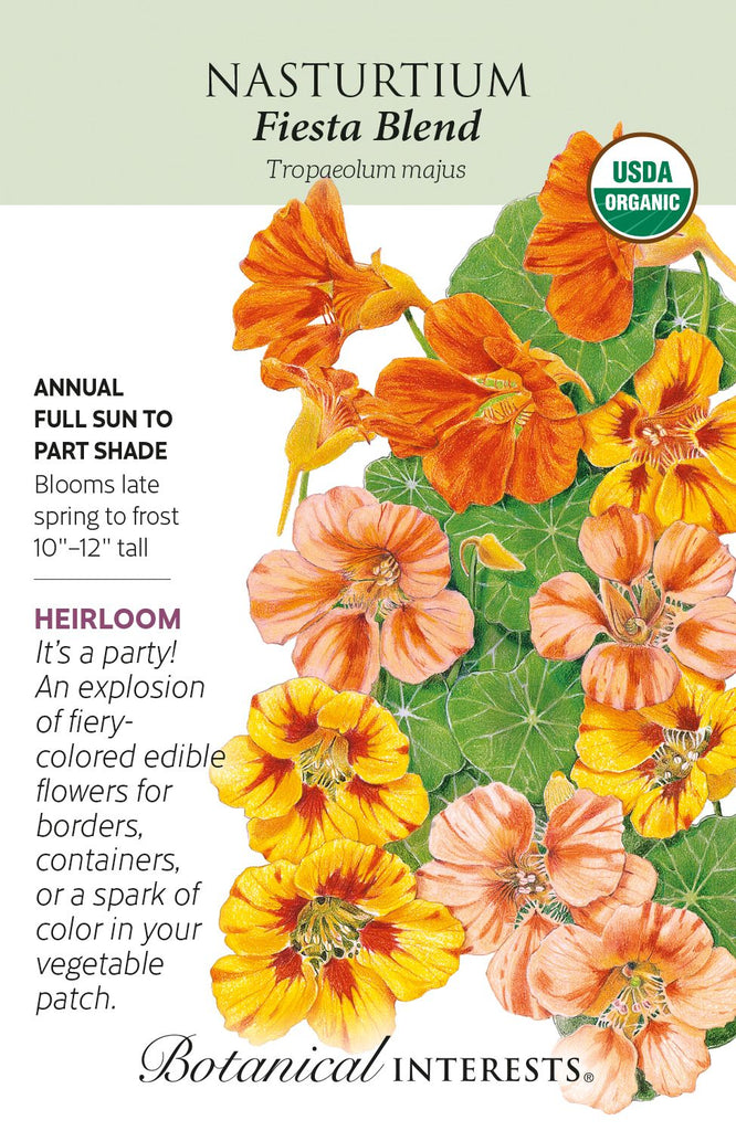 Fiesta Blend Nasturtium Seeds