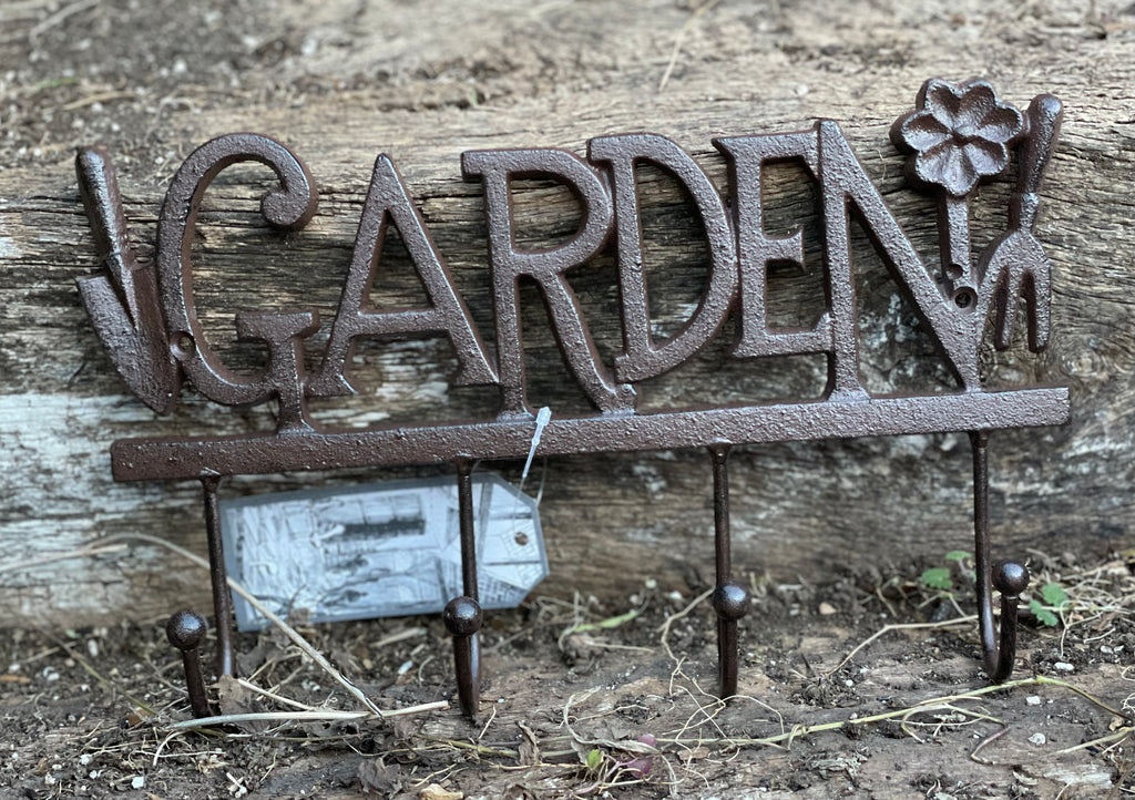 Cast Iron Garden 4 Hook Hanger
