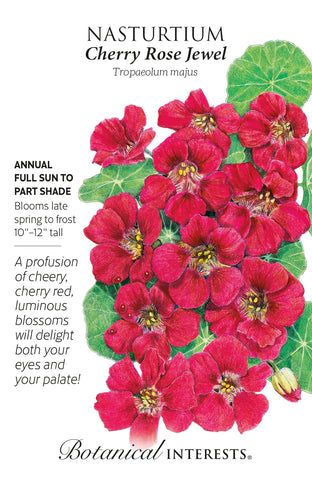 Cherry Rose Jewel Nasturtium Seeds
