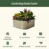 17" Tall 4 In 1 Small Modular Metal Raised Garden Bed Kit