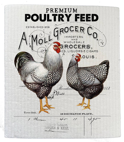 Farmers Market Chicken Feed Kitchen SWEDISH DISH CLOTHS