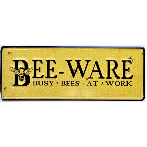Bee-Ware 3D Metal Sign - 16*6 In