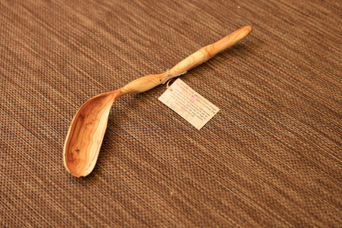 Hand Carved Wood Spoon Peach