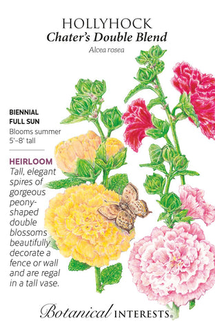 Chater's Double Blend Hollyhock Seeds