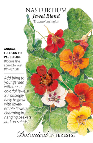 Jewel Blend Nasturtium Seeds