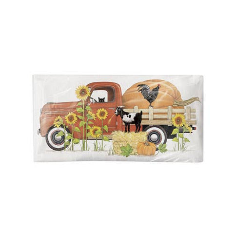 Giant Pumpkin Truck Bagged Towel