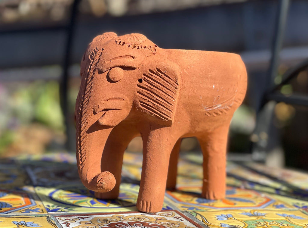 Terracotta Elephant Pot
