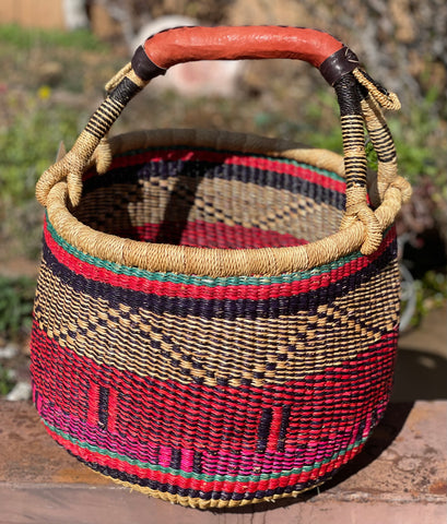 Ghana Handwoven Large Market Basket