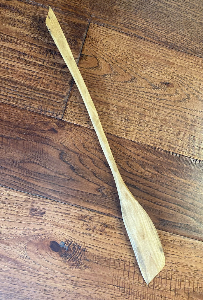 Hand Carved Persimmon Wooden Slanted Spatula
